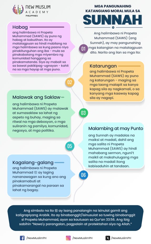 Mga Pangunahing Katangiang Moral mula sa Sunnah